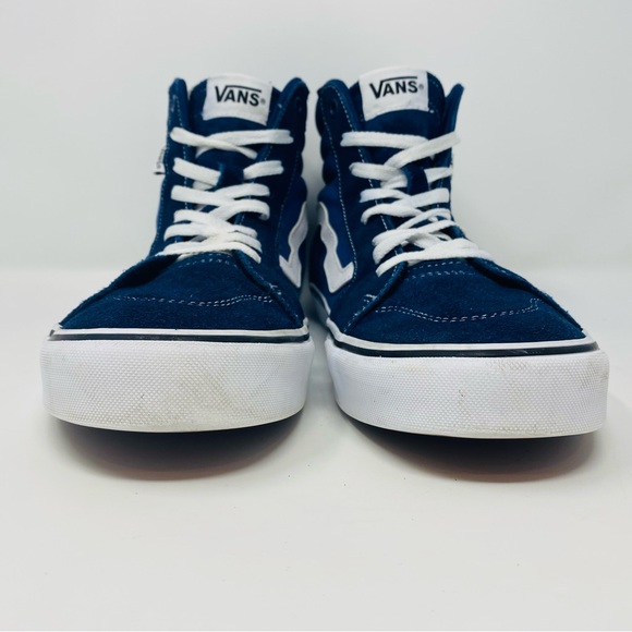 VANS Men's 11 Filmore Navy Blue Denim High-Top SK8 Shoes Sneakers Streetwear - Picture 5 of 15